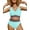 Sky Blue, variant on Rosvigor Plus Size Womens Bikini Sets High Waisted Swimsuit bikini Bathing Suit for Women Two Pieces Swimwear