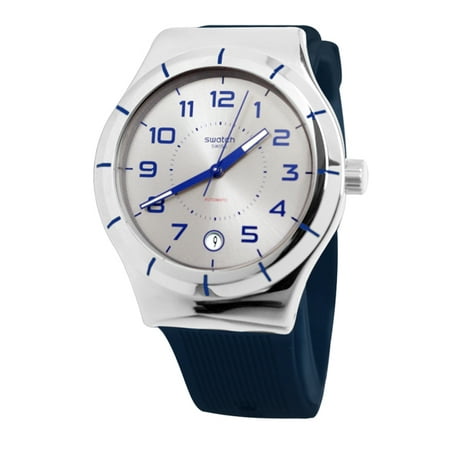 Swatch SISTEM NAVY Rubber Mens Watch YIS409