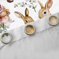 thumbnail image 4 of Feelyou Kawaii Rabbit Animal Black Out Curtains, Cute Butterfly Bunnies Curtains Pack of 2 (42x63 Each), Rustic Flower Floral Bedroom Curtains, Curtains and Drapes Decor, 4 of 6