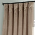 thumbnail image 3 of HPD Half Price Drapes Signature Pashmina Taupe Plush Velvet Hotel Blackout Curtains(1 Panel),50W X 84L, 3 of 6