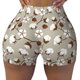 thumbnail image 2 of Balery Cotton Tree Pantalones cortos de entrenamiento estampados para mujer, sin costuras, ajustados, para gimnasio, yoga, correr, deportes, ejercicio activo, fitness.-Medium, 2 of 8