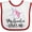 White and Red, variant on Inktastic My Auntie Loves Me Unicorn Girls Baby Bib