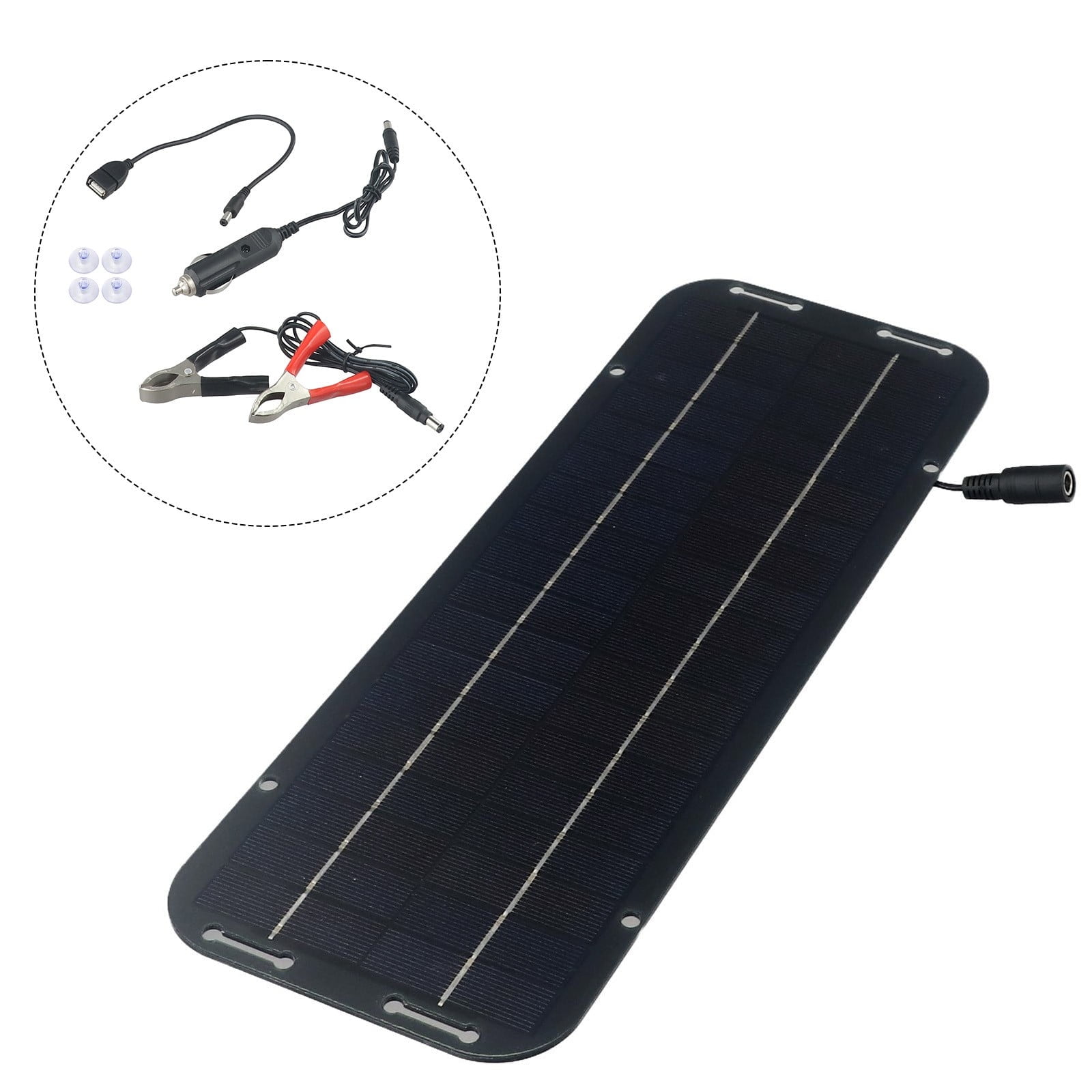 12V Solar Panel Kit Ip65 Waterproof Trickle Battery Charger Powered For Car Rv