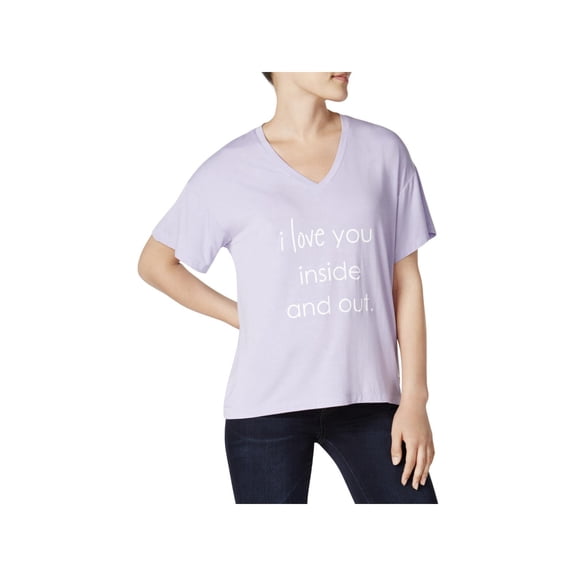 Peace Love World Womens Modal V-Neck T-Shirt