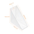 thumbnail image 2 of 4Pack Corner Protectors 30x95mm Plastic Right Angle Corner Guards Cushion, White, 2 of 6