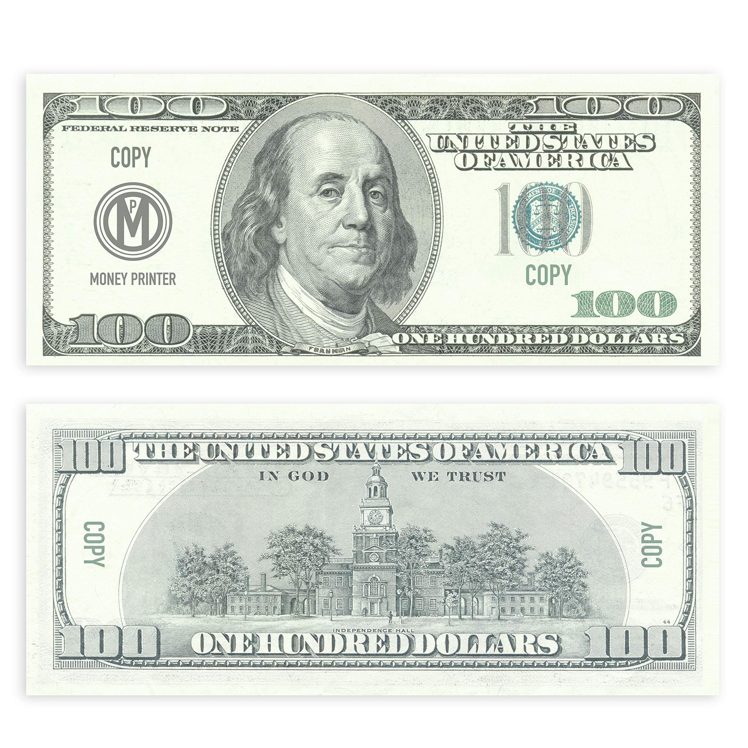 Money Printer Prop Money 100 Dollar Bills Realistic Fake Money Play Money Pack Of 100 Bills In Gift Box Walmart Com Walmart Com