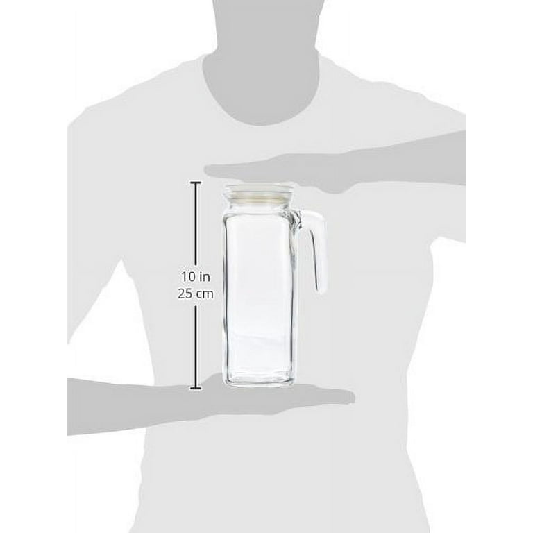  BINCOO Fridge Door Water Pitcher,1.8 Liter/60oz Glass