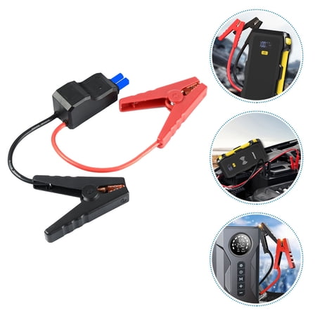 PAMINGONO Car Jumper Cables with Intelligent Clamp for Emergency Power Supply Assorted Color Heavy Duty Booster