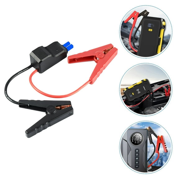 PAMINGONO Car Jumper Cables with Intelligent Clamp for Emergency Power Supply Assorted Color Heavy Duty Booster