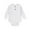White, variant on Baby Onesies Comfortable Long Sleeved Crew Neck Bodysuit Solid Color Ribbed Newborn Jumpsuit Soft Cotton Unisex Baby Clothes 0-18 Months