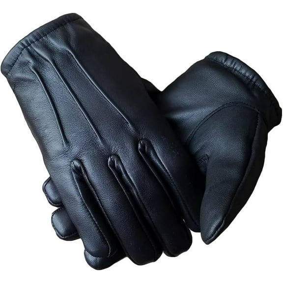 Jtbuh XLY Ergonomic Cut Leather Police Driving Gloves