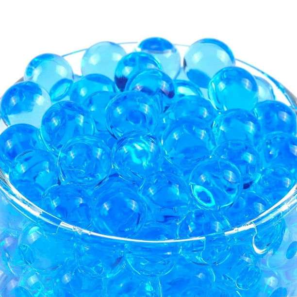 Cuentas de agua, 10 bolsas/50000 rellenos de florero, cuentas de agua de gelatina de gel para juegos sensoriales de niños, relleno de florero de perlas, spa para pies, centros de mesa de boda y