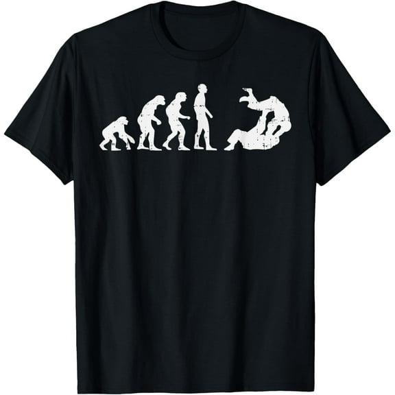 Soft Cotton - Brazilian Jiu Jitsu Judo Evolution Funny Martial Arts Gift T-Shirt