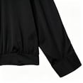 thumbnail image 3 of gbyLJF Men's Wrap V-neck Satin Shirts Business Casual Long Sleeve Blouses Wedding Party Dressy Tops, 3 of 9