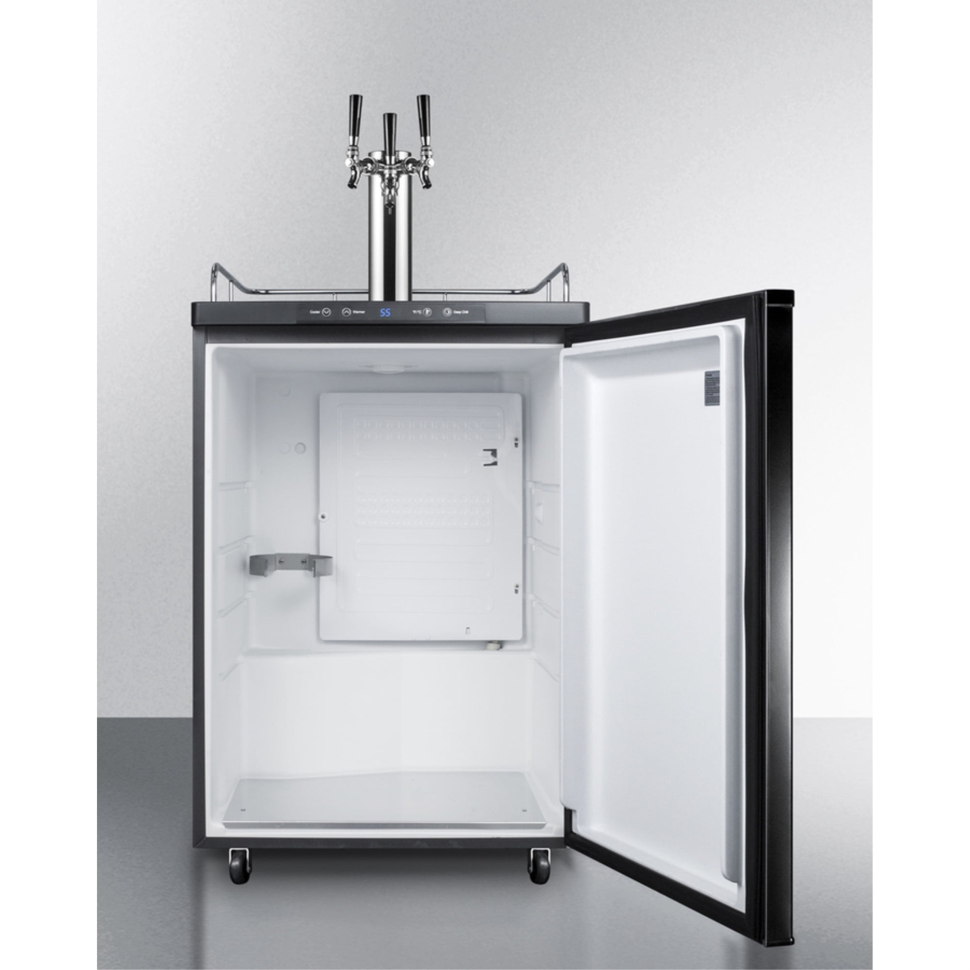 Summit 24" Wide Kegerator With Triple Tap System - Black