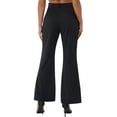 thumbnail image 4 of MSemis Women's Solid Color High Waisted Pockets Work Office Trousers Wide Leg Pants, 4 of 4