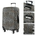 thumbnail image 5 of Black and Tan Leopard Print Luggage Cover Fashion Suitcase Cover Baggage Covers Fit 25-28 Inch Luggage (Go Travel), 5 of 5