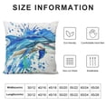thumbnail image 5 of Awypu Throw Pillow Cover Watercolored Funny Marine Dolphin Rectangular Sofa Pillow Case Cushion Cover for Home Couch Bed Decor, 5 of 5