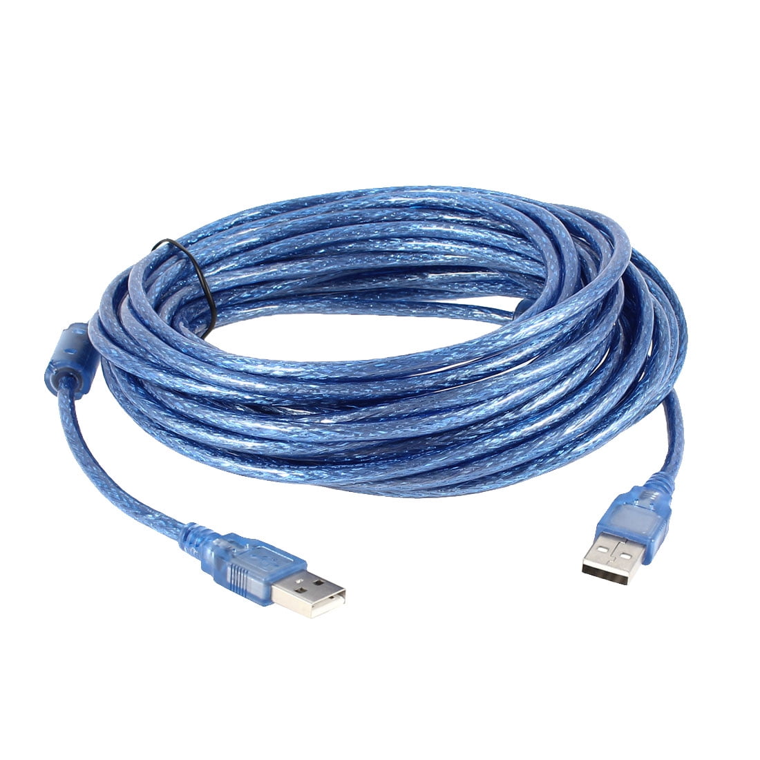 USB 2.0  A-B LED Light Printer Cable, Blue ligth 6 Ft Blue