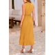 thumbnail image 2 of Vestido PRETTYGARDEN Midi de Verano con Escote en V y Lunares Suizos Color Cúrcuma Talla M, 2 of 8