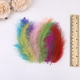 thumbnail image 5 of Namzi 200Pcs Fluffy Feathers 3.9-5.9Inch for Crafts Making Wedding Party Decoration-Green, 5 of 5