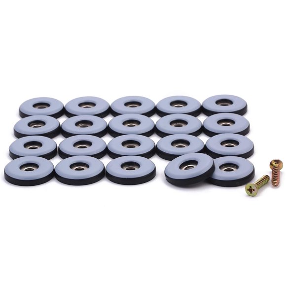 Furniture Glides Furnigear, paquete de 20 unidades, 2,5 cm, PTFE, de alta resistencia