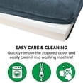 thumbnail image 3 of FurHaven Pet Products Faux Fleece & Chenille Memory Top Sofa Pet Bed for Dogs & Cats - Orion Blue, Large, 3 of 13