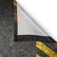 thumbnail image 3 of Ambesonne Construction Kitchen Curtains, Caution Tape Frame, 55"x45", Dark Taupe Marigold, 3 of 3