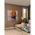 thumbnail image 4 of "Orange Reflection" Painting Print on Wrapped Canvas, 4 of 7