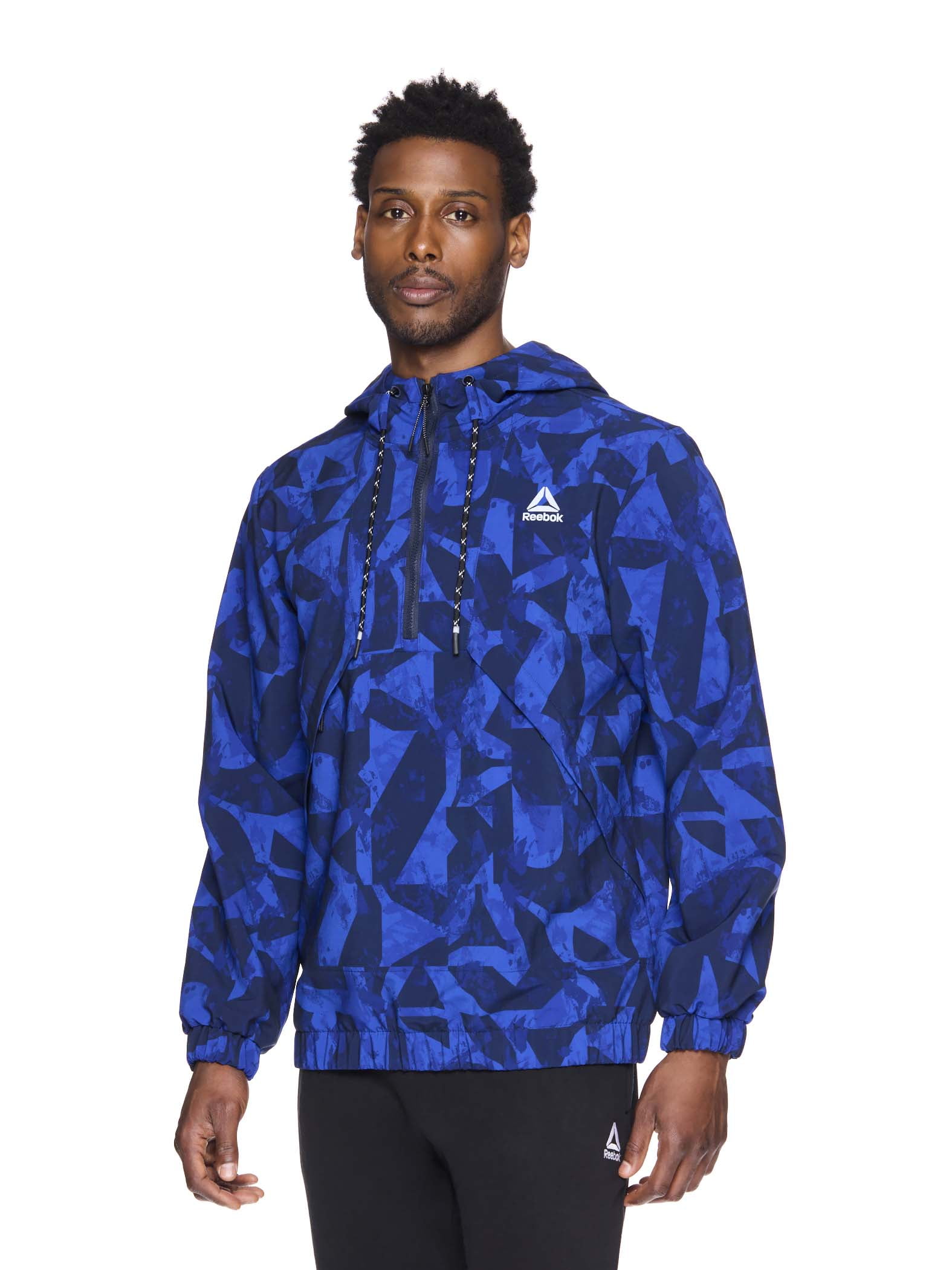 Reebok Mens and Big Mens Half Zip Woven Anorak Hoodie, up to Reebok Mens and Big Mens Half Zip Woven Anorak Hoodie, up to