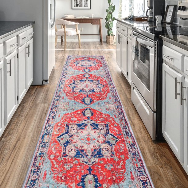 LTKOUGFAM Hallway Runner Rug,2' x 8' Washable Runners for hallways,Non