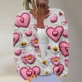 thumbnail image 2 of DDAPJ pyju Christmas Sweater Women Plus Size Cute Xmas Printed Cardigans Sweater Open Front Button Down Knit Jacket Multicolor XXL, 2 of 6