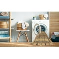 thumbnail image 2 of Ahgly Company Machine Washable Indoor Round Abstract Light Brown Area Rugs, 4' Round, 2 of 7