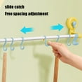 thumbnail image 4 of Suction Cup Hook Rack for Kitchen & Bathroom – Removable Over-the-Door Shower Towel & Clothes Organizer with 10 Movable Hooks, Waterproof Heavy-Duty Design for Home & Bathroom Storage, 4 of 5