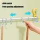 thumbnail image 5 of Toallero con Ventosa y 10 Ganchos Ajustables | Organizador de Cocina y Baño Sin Taladro | Toallero de Pared de 50 Cm para Baño, Cocina y Detrás de La Puerta, 5 of 6