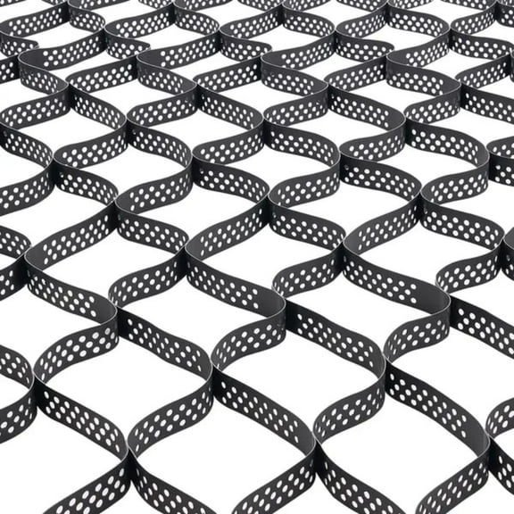 Gravel Grid, 2 Inch Depth, 17.06 x 8.86 FT / 5200 x 2700 mm, 1880 LBS Per Sq ft Grass Ground Retainer, Permeable Geo Grids Driveway Stabilization, for Garden, Patio, Walkway, RV Parking Slopes