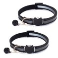thumbnail image 1 of Collar para Gato, 2 Piezas Collar Reflectante Ajustable para Gatito Cachorro con Campana y Cierre de Seguridad, 19-32 cm Negro Sailing Electrónica, 1 of 3