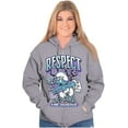 thumbnail image 4 of The Smurfs Kanji Respect the Hustle Unisex Plus Size Zip Hoodie Brisco Brands 2X, 4 of 5