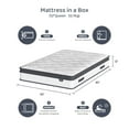 thumbnail image 4 of Blinddarm Queen Mattress, 12 inch Hybrid Memory Foam Mattress in a Box, Individual Pocket Spring, Medium Firm, CertiPUR-US, 4 of 9