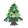 thumbnail image 2 of Kajiali Snowman Felt Christmas Tree for Kids Wall, DIY Felt Christmas Craft Kits with Colored String Lights for Toddlers Kids Xmas Gifts Door Hanging Decorations Home Decor, 2 of 6