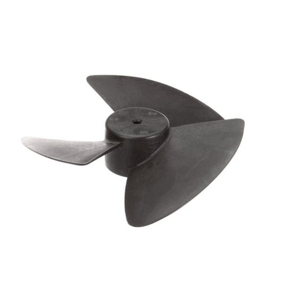 3-Fin Black Plastic Fan Blade