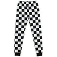 thumbnail image 4 of Let's Roll Youth Boy's Black & White Checkered Short Sleeve Shirt & Sleep Pants Set, 4 of 5
