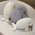 thumbnail image 2 of 40/50cm Kawaii Manatee Plush Toy Cute Dugong Plush Doll Lifelike Sea Cow Animal Stuffed Pillow Kids Birthday Gifts Room Decor, 2 of 6