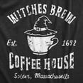 thumbnail image 2 of Womens Witches Brew Coffee House T Shirt Funny Halloween Party Witch Cafe Tee for Ladies Womens Graphic Tees, 2 of 9