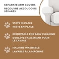 thumbnail image 3 of SmartFit Waterproof Faux Sherpa Loveseat Furniture Cover, 3-Piece, for Dogs, Pets, Machine Washable, 3 of 8