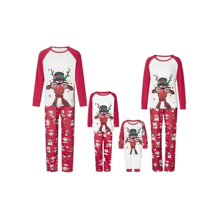 

Ma&Baby Family Matching Pajamas Christmas Pjs Holiday Loungewear Sleepwear Sets for Teens Womens Mens