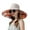 Beige, variant on Extra Large Brim Doubleides Wearing Fisherman Hat Anti-UV Round Dome Womenummerolid Color Printun Hat Fashion Accessories