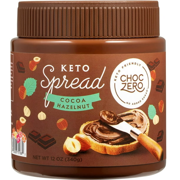 ChocZero Keto Milk Chocolate Hazelnut Spread Keto Friendly, No Sugar