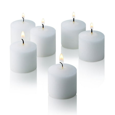 White Jasmine Scented Votive Candles Set of 12 Burn 10