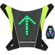 thumbnail image 1 of Chaleco reflectante para ciclismo, accesorios y accesorios para bicicletasLixada, accesorio de clip para mochila reflectante, recargable por USB con control remoto con luces LED intermitentes, equipo, 1 of 5